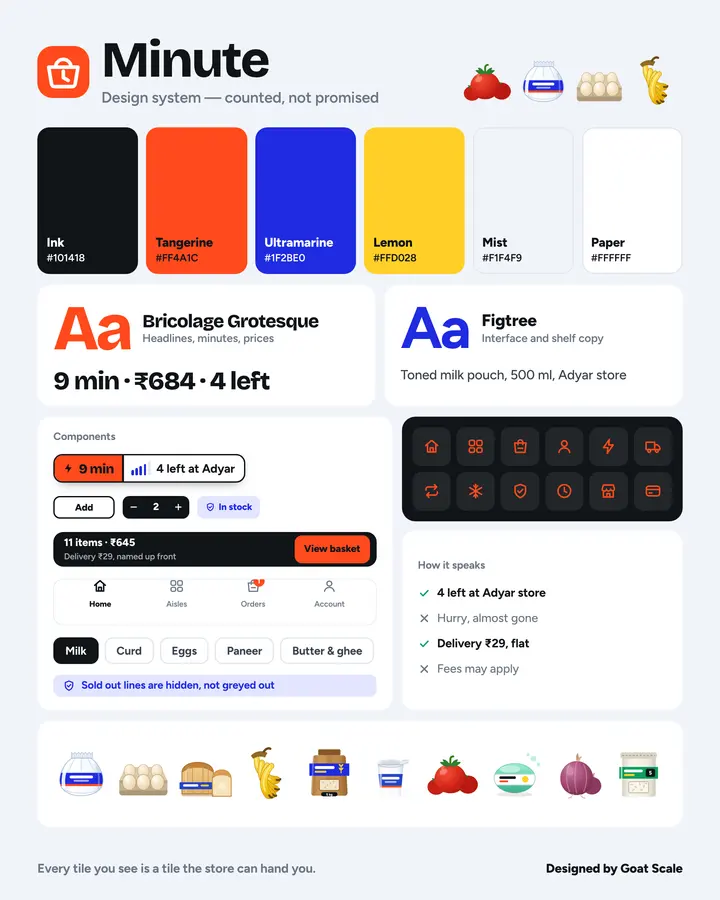 Minute: Design system