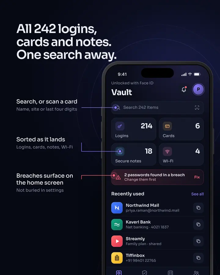 Vault: Vault home