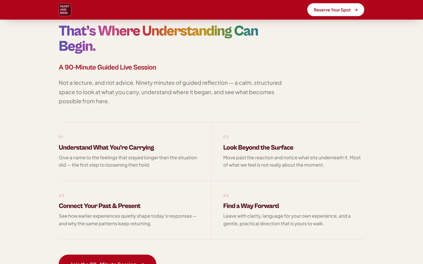 Heart & Mind: Where understanding begins