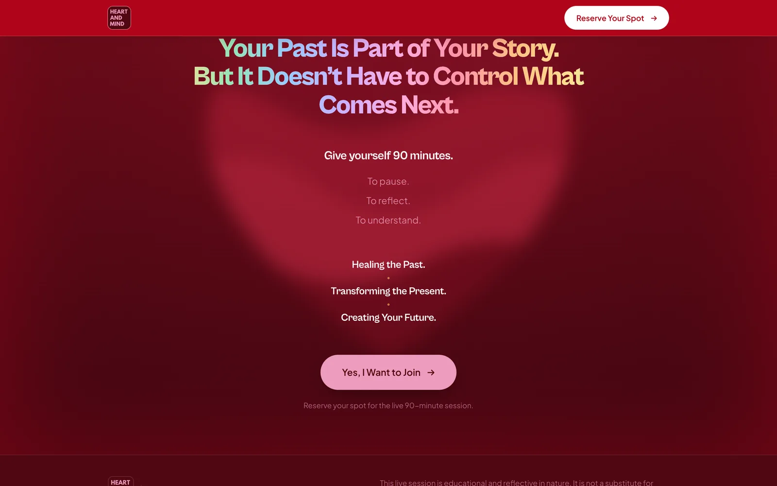 Heart & Mind: Your past is part of your story