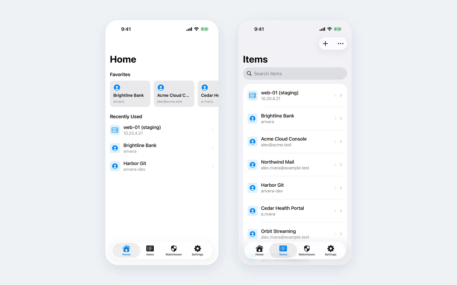 Passly: Home and all items