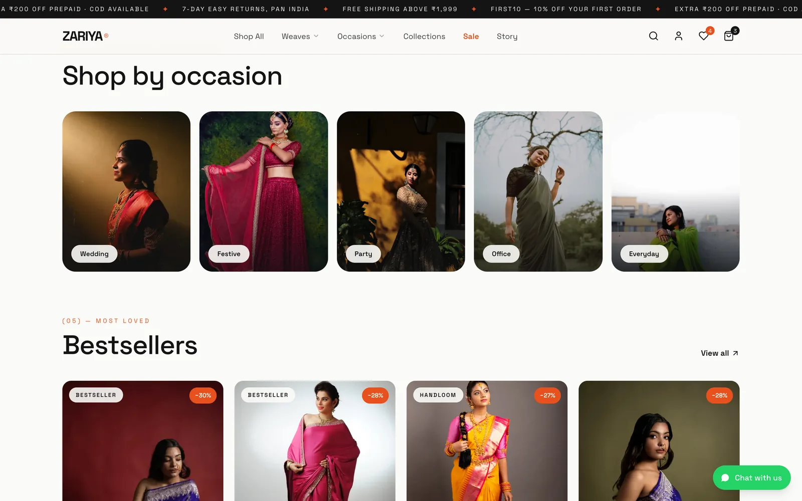 ZARIYA: Shop by occasion