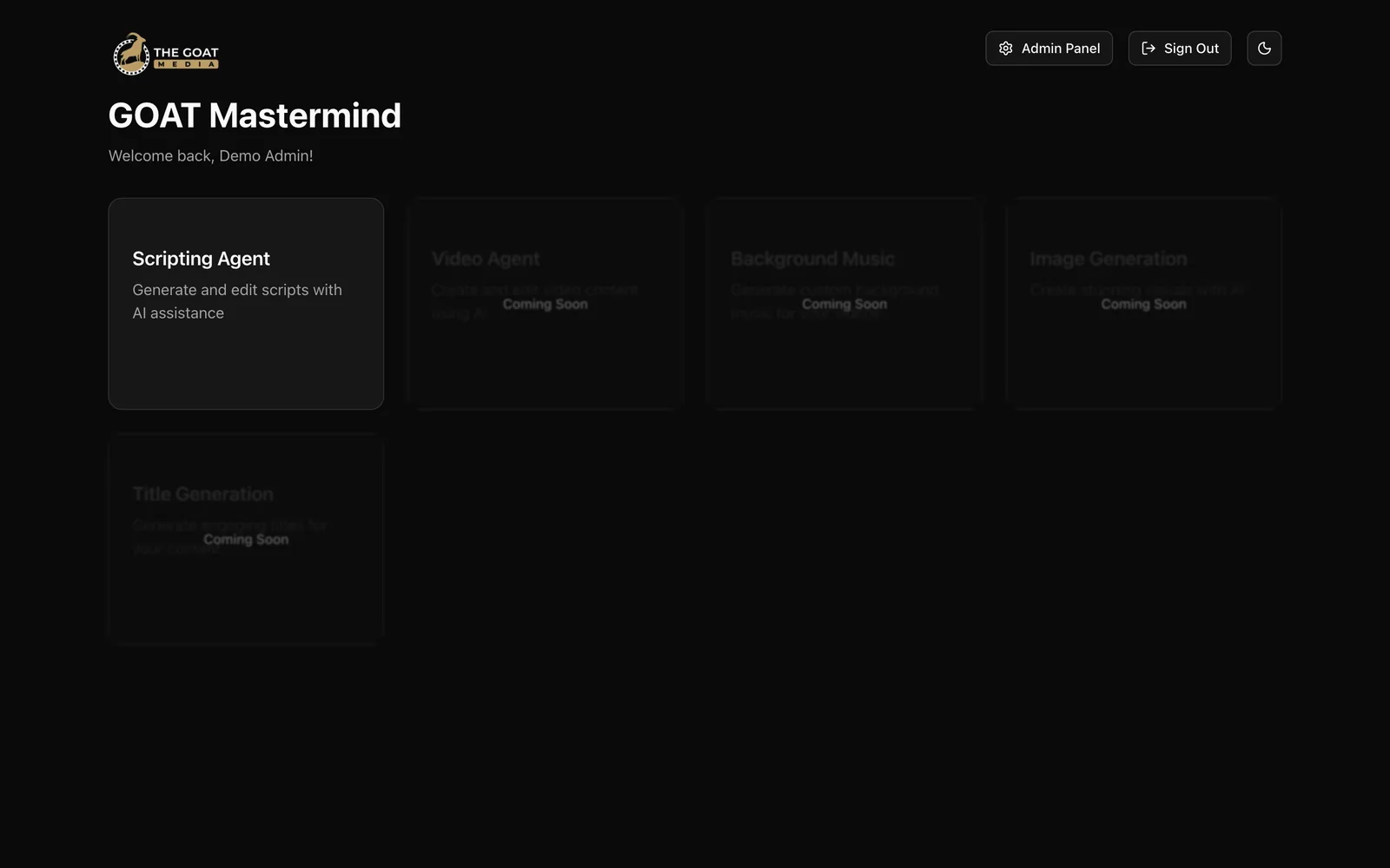 Screenshot of GOAT Mastermind