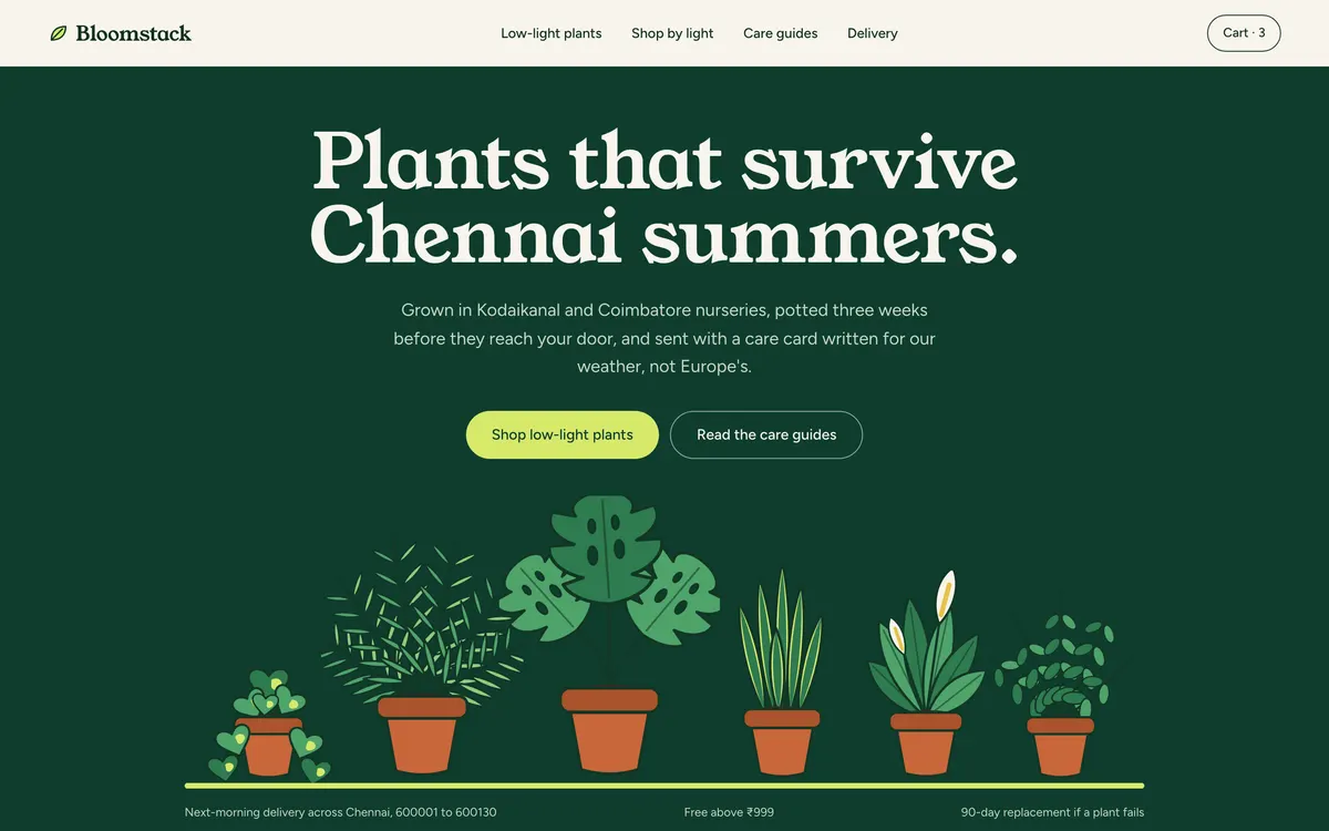 Bloomstack on desktop