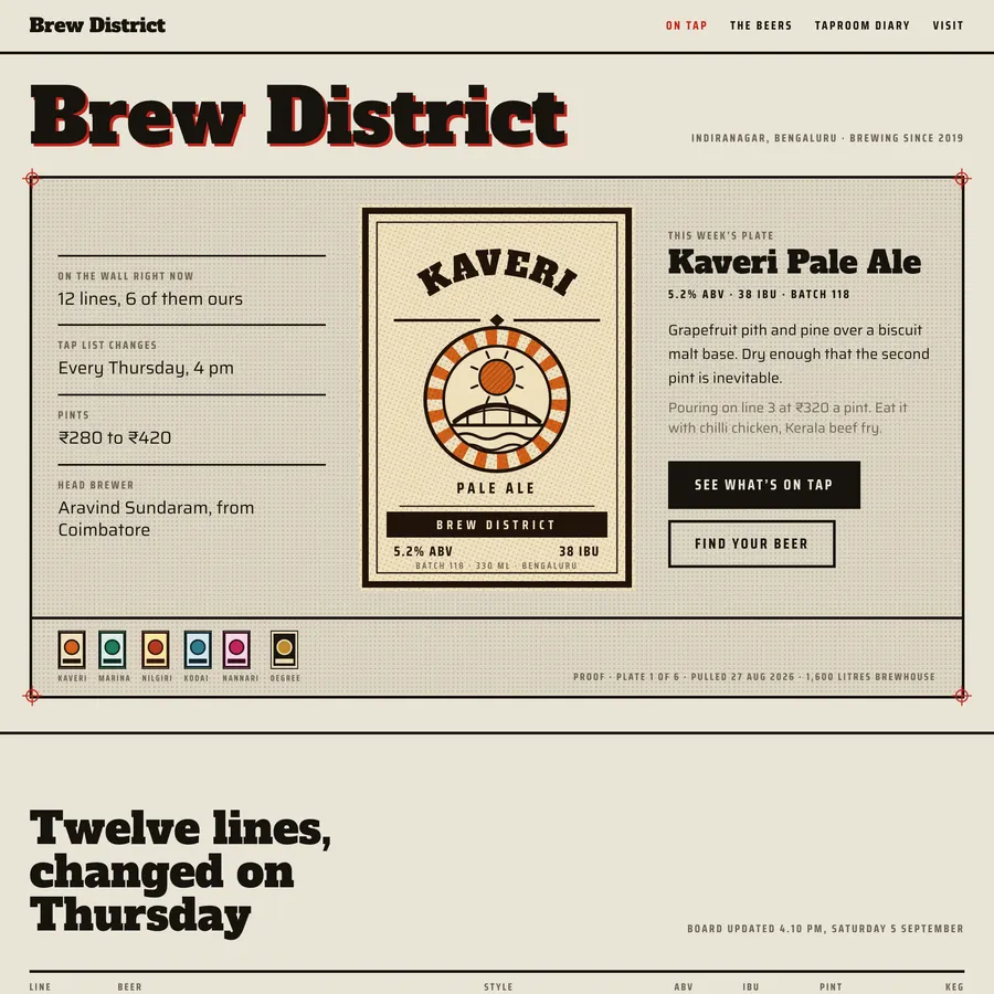 Brew District poster