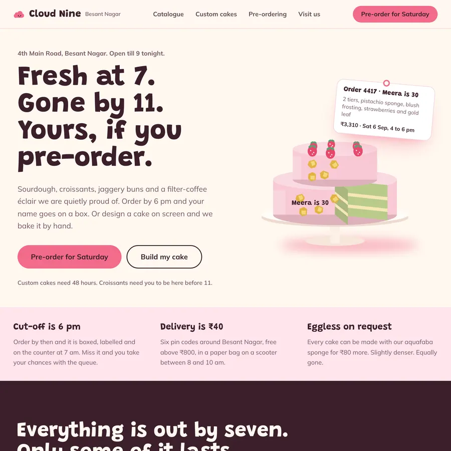 Cloud Nine Bakery poster