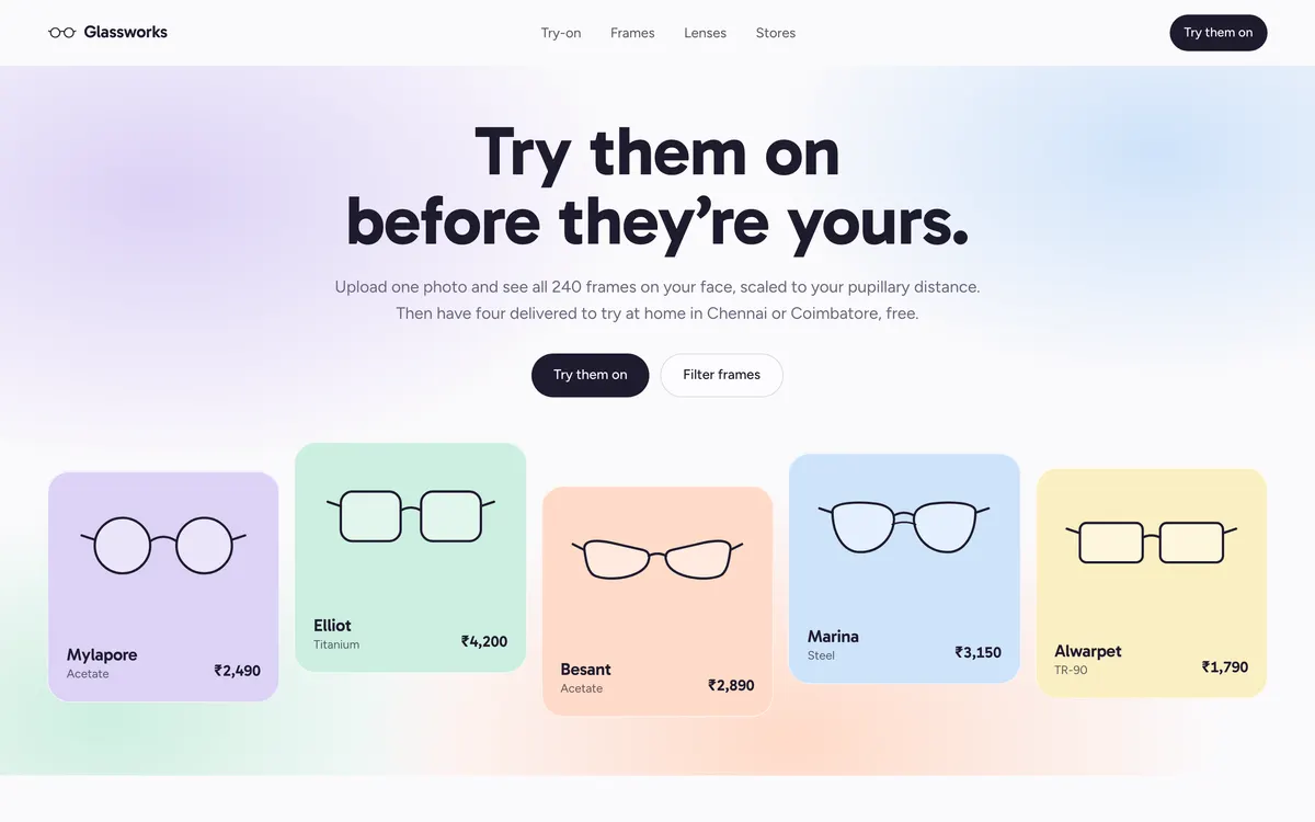 Glassworks on desktop