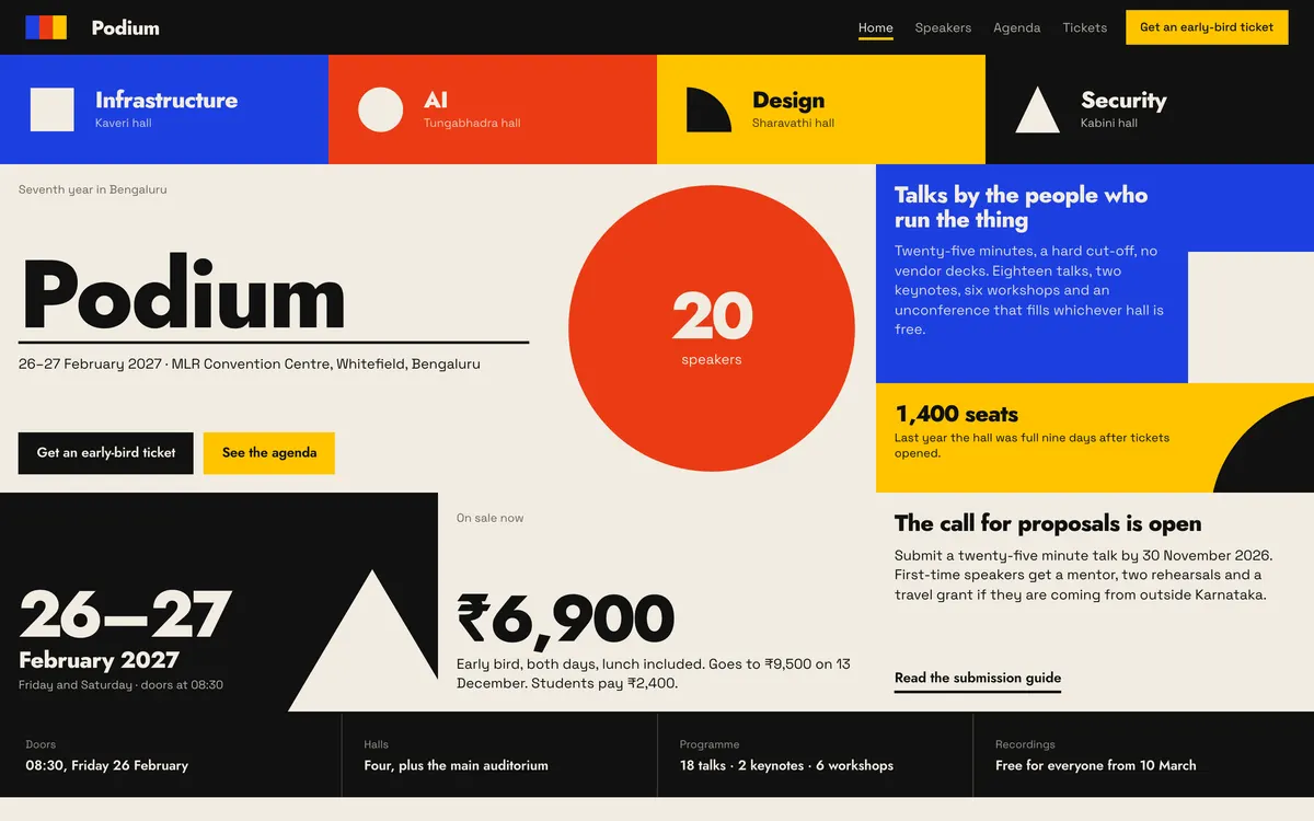 Podium on desktop